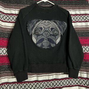 JUUN.J Embroidered Pug Sweatshirt